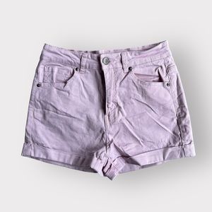 Forever 21 Blush Pink High Waist Cuffed Shorts